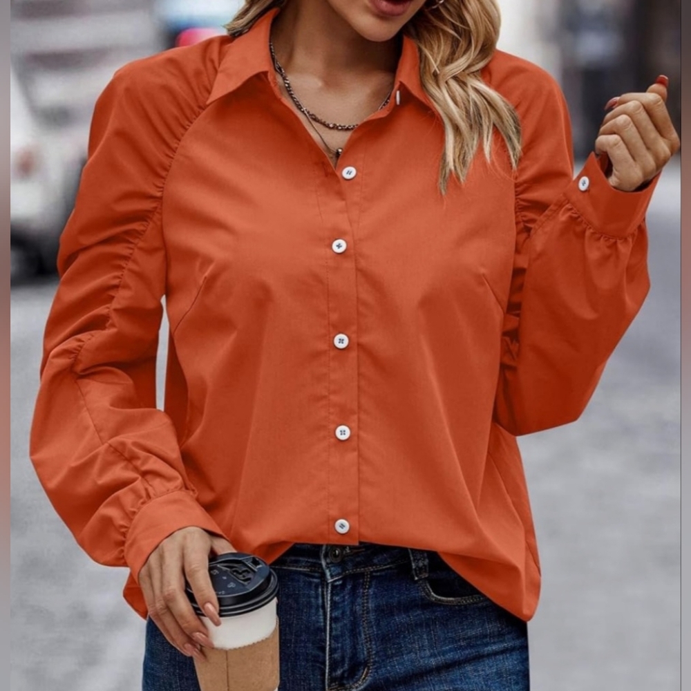PrettyGarden Chic Button-Up Top